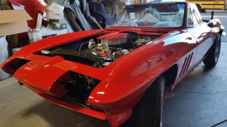 1965 Chevrolet Corvette collision repair at Automotive Enterprise, San Carlos CA – photo 2