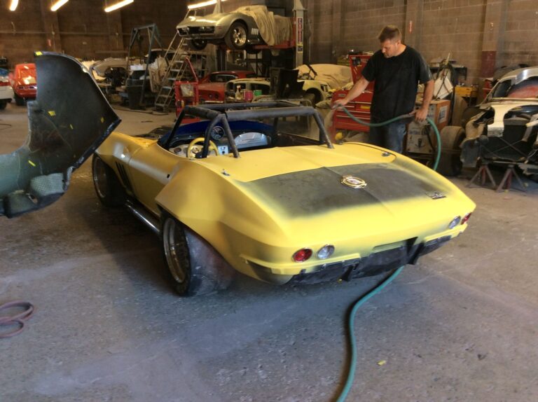 1965 Chevy Corvette Fastback collision repair at Automotive Enterprise, San Carlos CA – photo 32