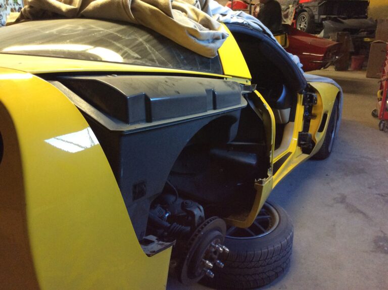 2001 Chevy Corvette collision repair at Automotive Enterprise, San Carlos CA – photo 9