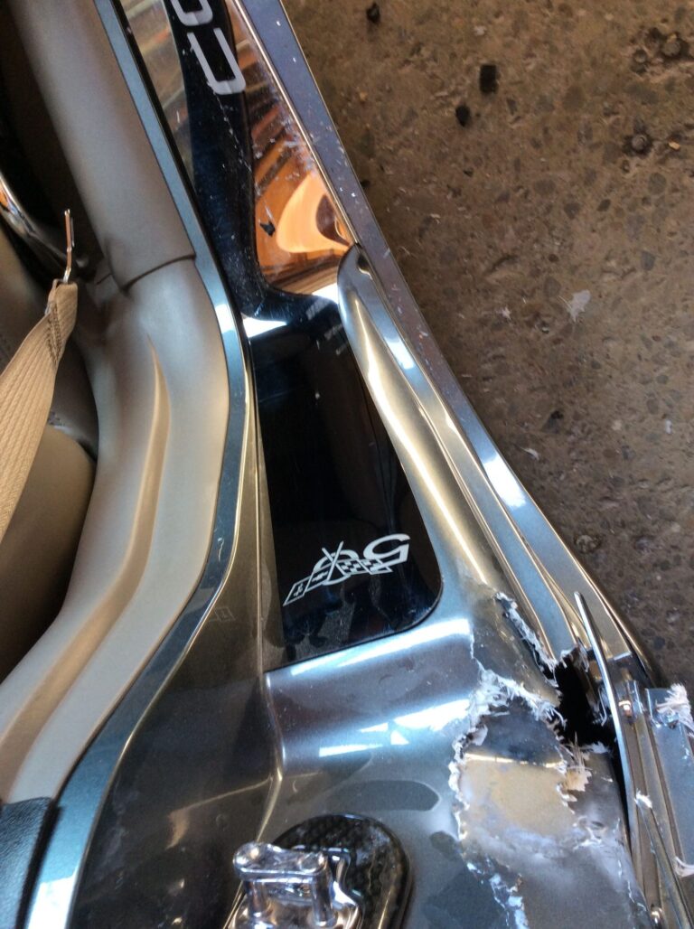 2001 Chevy Corvette collision repair at Automotive Enterprise, San Carlos CA – photo 1