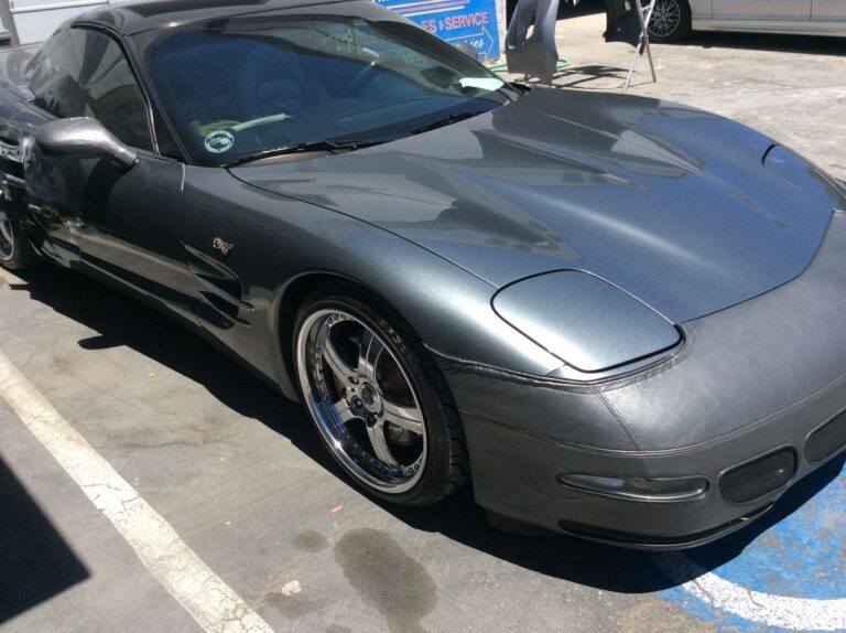 2001 Chevy Corvette collision repair at Automotive Enterprise, San Carlos CA – photo 4
