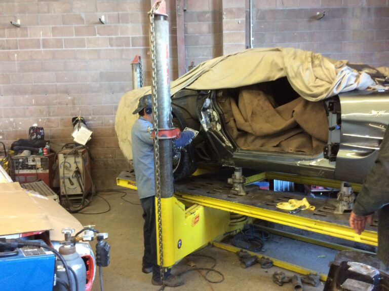 2001 Chevy Corvette collision repair at Automotive Enterprise, San Carlos CA – photo 10