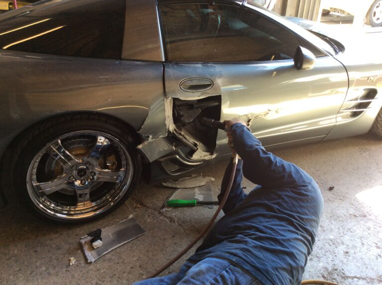2001 Chevy Corvette collision repair at Automotive Enterprise, San Carlos CA – photo 21