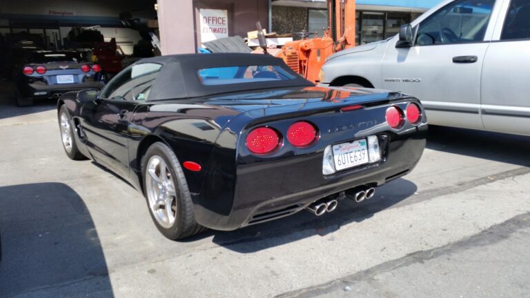 2001 Chevy Corvette Trailer collision repair at Automotive Enterprise, San Carlos CA – photo 1