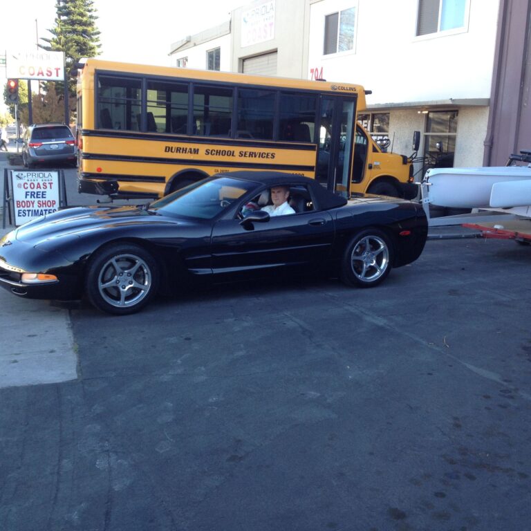 2001 Chevy Corvette Trailer collision repair at Automotive Enterprise, San Carlos CA – photo 7