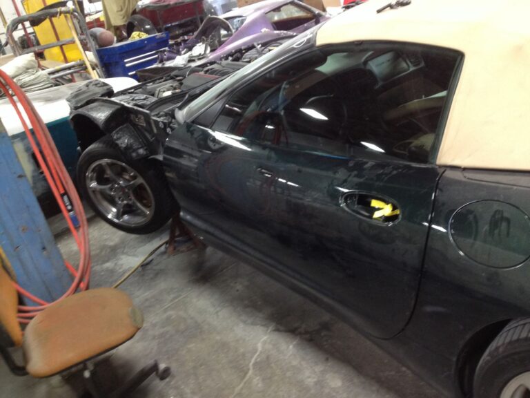 2002 Chevy Corvette collision repair at Automotive Enterprise, San Carlos CA – photo 5