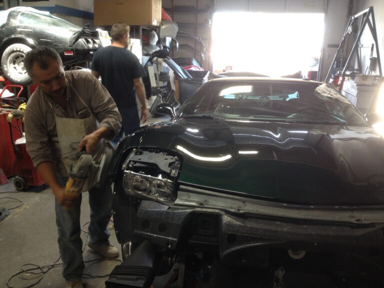 2002 Chevy Corvette collision repair at Automotive Enterprise, San Carlos CA – photo 11