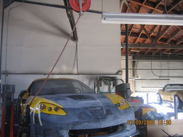 2006 Corvette collision repair at Automotive Enterprise, San Carlos CA – photo 2