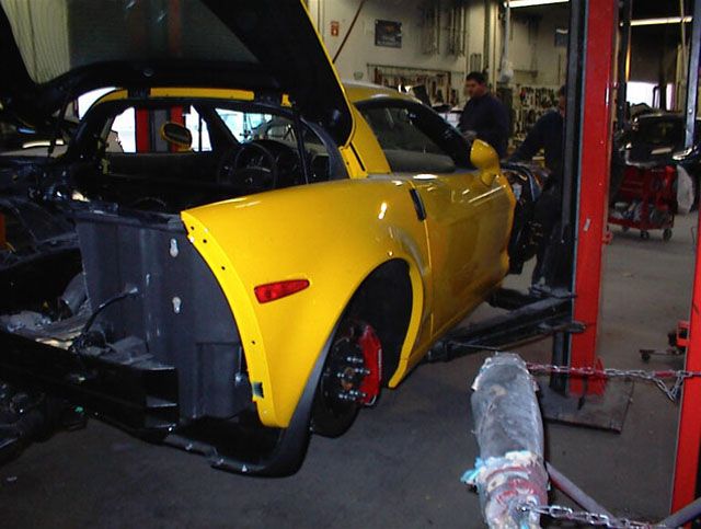 2006 Corvette collision repair at Automotive Enterprise, San Carlos CA – photo 11