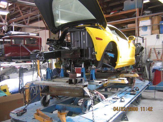 2006 Corvette collision repair at Automotive Enterprise, San Carlos CA – photo 14