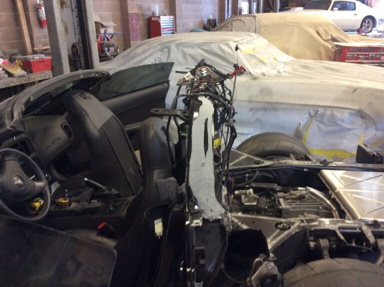 2007 Chevy Corvette Z06 collision repair at Automotive Enterprise, San Carlos CA – photo 26