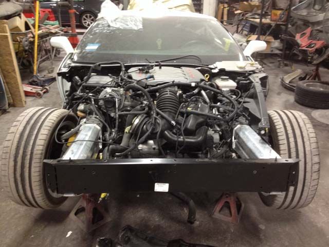 2014 Corvette collision repair at Automotive Enterprise, San Carlos CA – photo 2