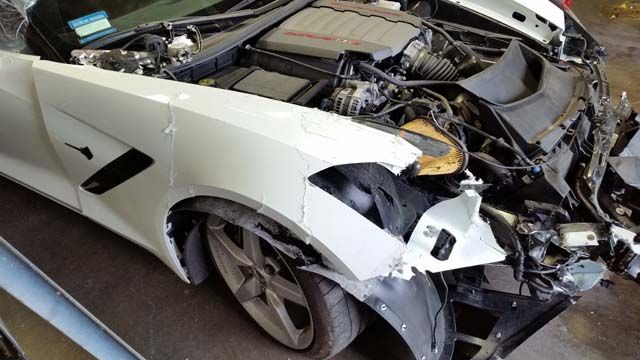 2014 Corvette collision repair at Automotive Enterprise, San Carlos CA – photo 7