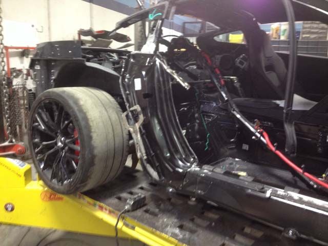 2015 Corvette Z06 collision repair at Automotive Enterprise, San Carlos CA – photo 1