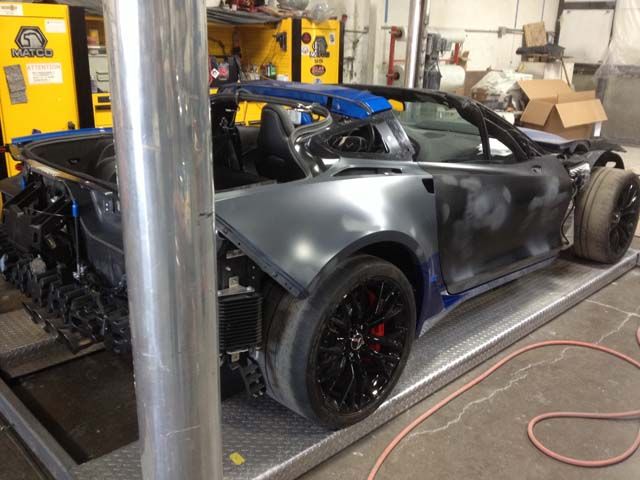 2015 Corvette Z06 collision repair at Automotive Enterprise, San Carlos CA – photo 6