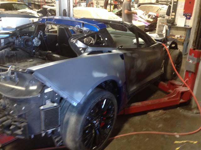 2015 Corvette Z06 collision repair at Automotive Enterprise, San Carlos CA – photo 7