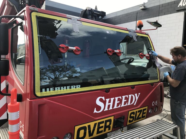 SHEEDY DRAYAGE CRANE WINDSHIELD REPLACEMENT windshield replacement at Automotive Enterprise, San Carlos CA – photo 17