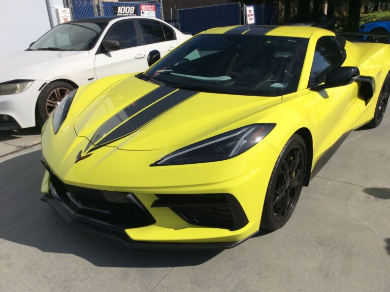 2022 Chevrolet Corvette – Bumper / Left Quarter Panel collision repair at Automotive Enterprise, San Carlos CA – photo 4