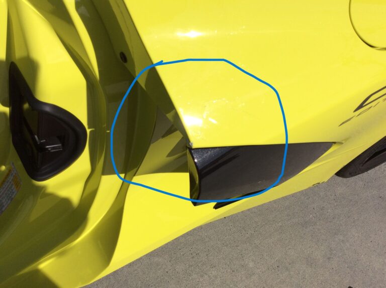 2022 Chevrolet Corvette – Bumper / Left Quarter Panel collision repair at Automotive Enterprise, San Carlos CA – photo 6