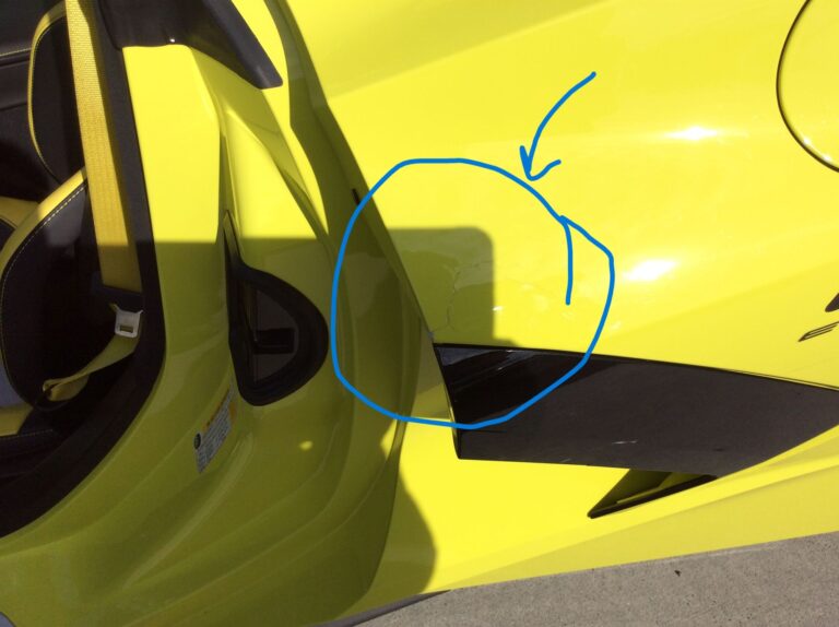 2022 Chevrolet Corvette – Bumper / Left Quarter Panel collision repair at Automotive Enterprise, San Carlos CA – photo 7