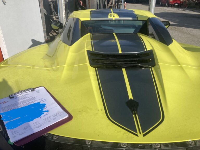 2022 Chevrolet Corvette – Bumper / Left Quarter Panel collision repair at Automotive Enterprise, San Carlos CA – photo 22