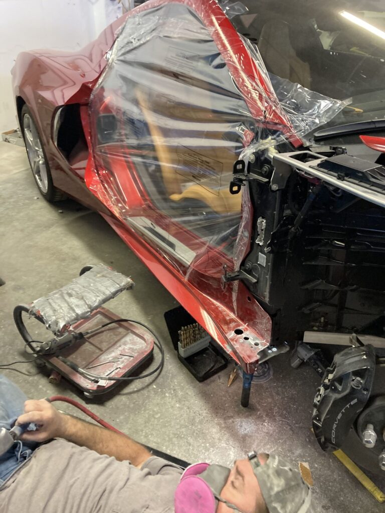 2022 C-8 Corvette Front-End Collision Repair collision repair at Automotive Enterprise, San Carlos CA – photo 21