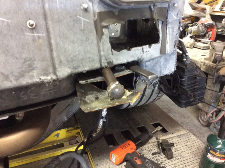 Blue C-8 Corvette collision repair at Automotive Enterprise, San Carlos CA – photo 13