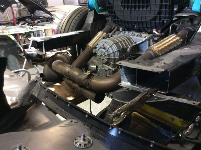 Blue C-8 Corvette collision repair at Automotive Enterprise, San Carlos CA – photo 19