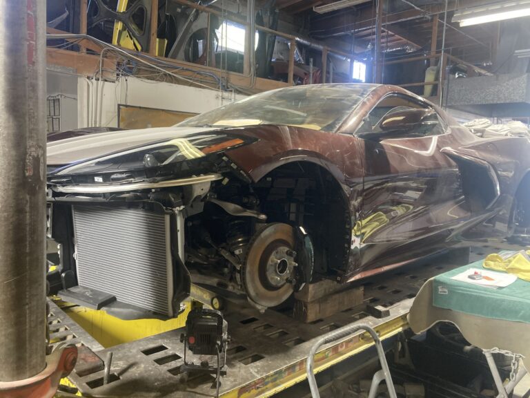 Corvette C8 Coupe collision repair at Automotive Enterprise, San Carlos CA – photo 25