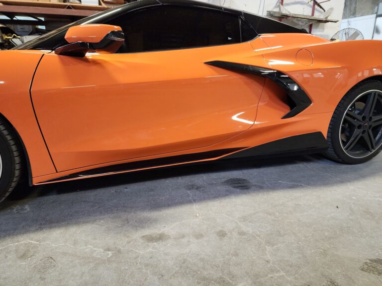 2024 Orange C-8 Corvette collision repair at Automotive Enterprise, San Carlos CA – photo 10