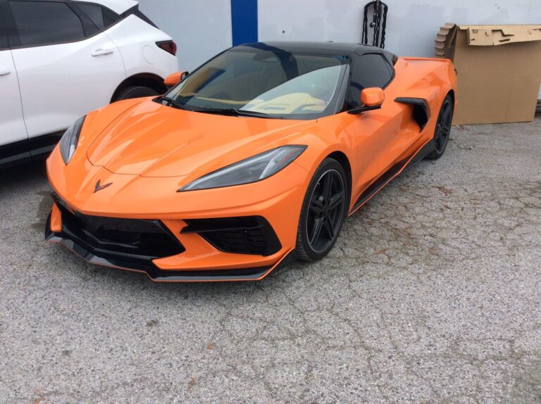 2024 Orange C-8 Corvette collision repair at Automotive Enterprise, San Carlos CA – photo 25