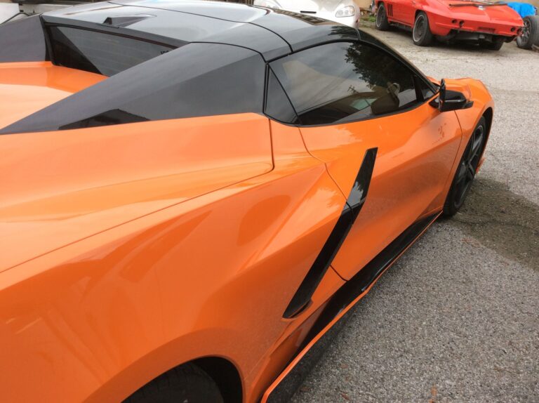 2024 Orange C-8 Corvette collision repair at Automotive Enterprise, San Carlos CA – photo 26