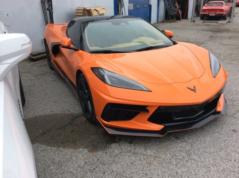 2024 Orange C-8 Corvette collision repair at Automotive Enterprise, San Carlos CA – photo 27