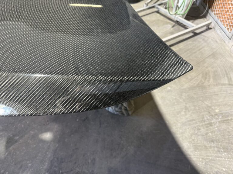 Carbon Fiber Hood carbon fiber repair at Automotive Enterprise, San Carlos CA – photo 2